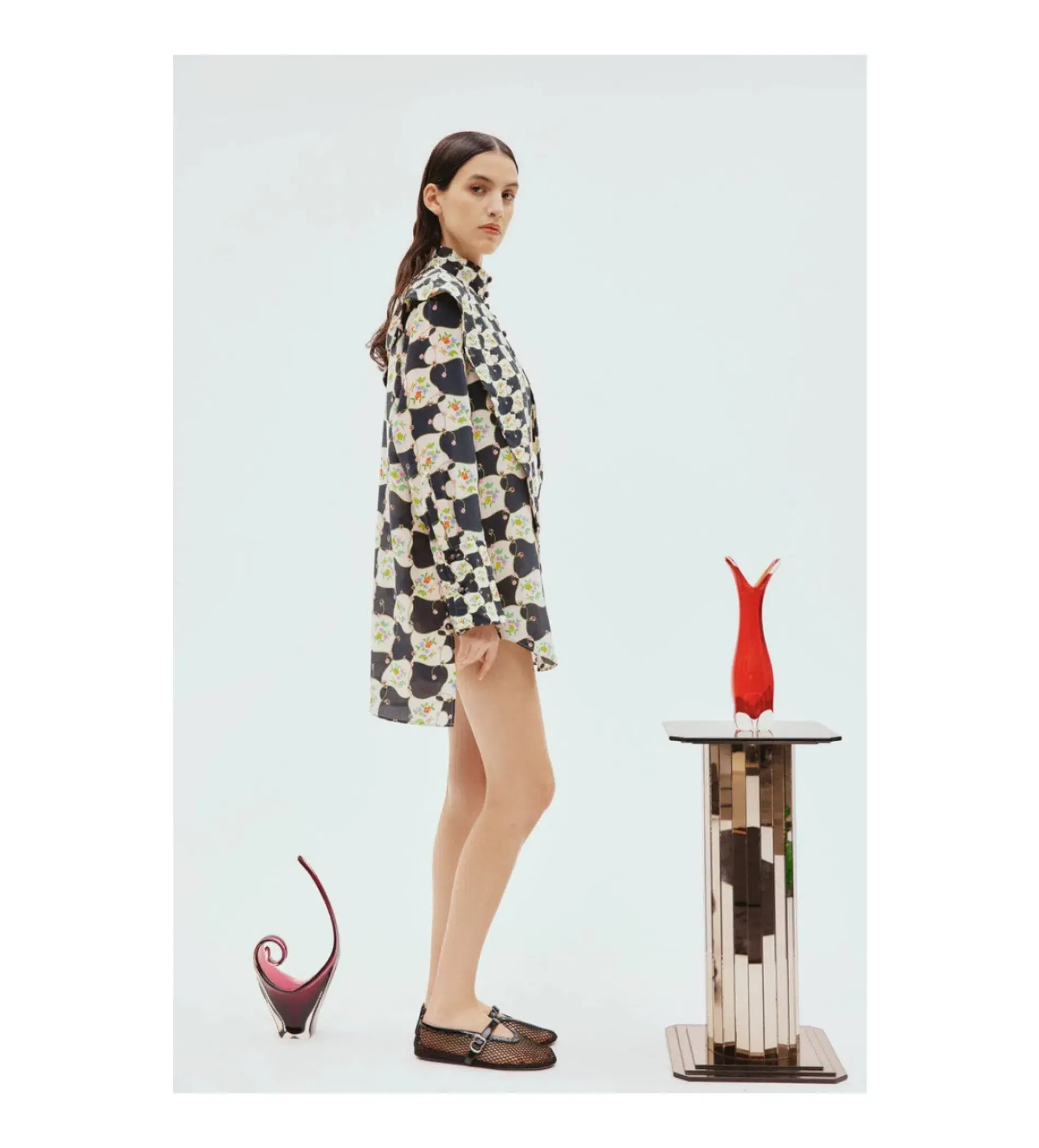 Alemais Venus Mini Dress Multi Floral Size 12 - Image 2