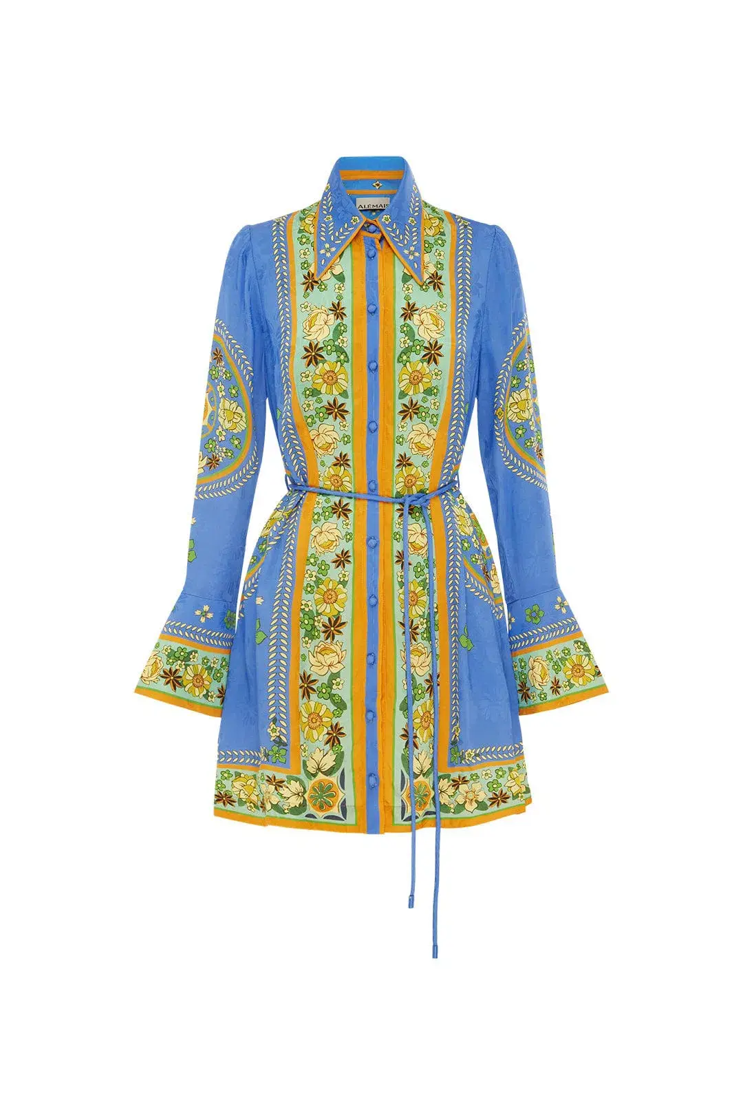 Alemais Linda Mini Dress Multi Floral Size 16 - Image 10