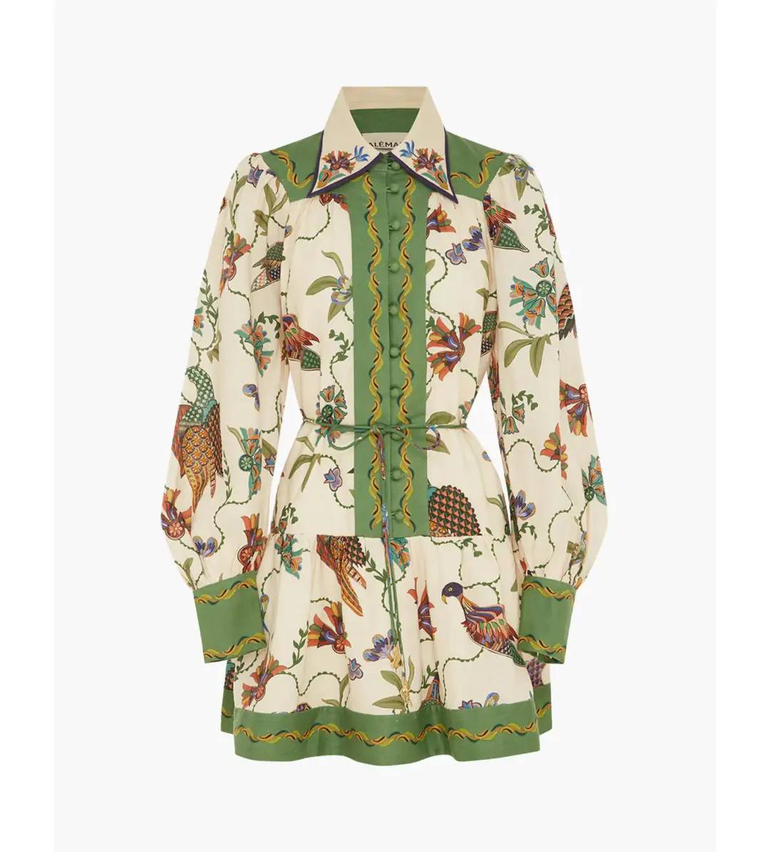 Alemais Birdie Mini Dress Multi Print Size 14 for rent on The Volte - main image