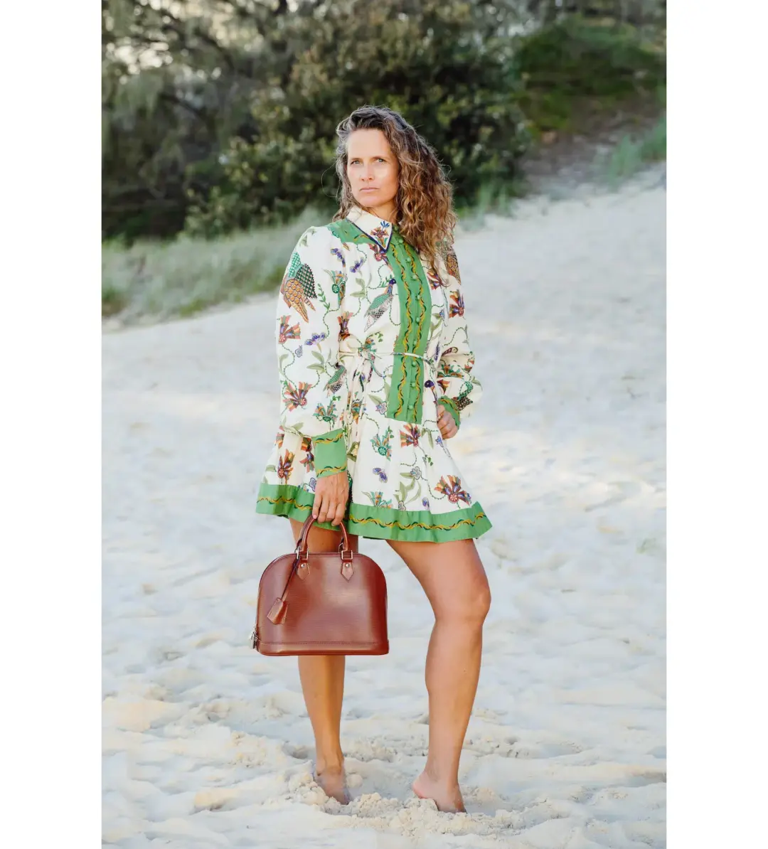 Alemais Birdie Mini Dress Multi Print Size 14 for rent on The Volte - main image