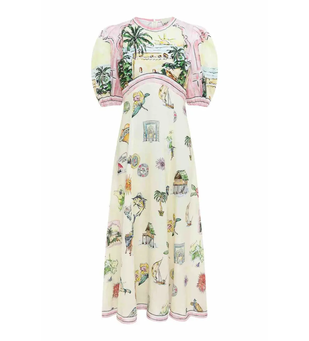 Alemais Sunset Midi Dress Print Size 14  - Image 5