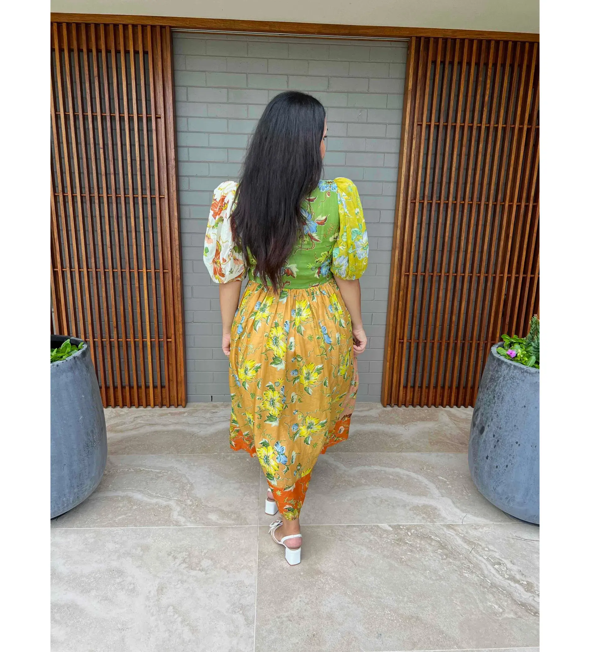 Alemais Hotel Lamu Spliced Shirtdress Multi Size 16  - Image 2