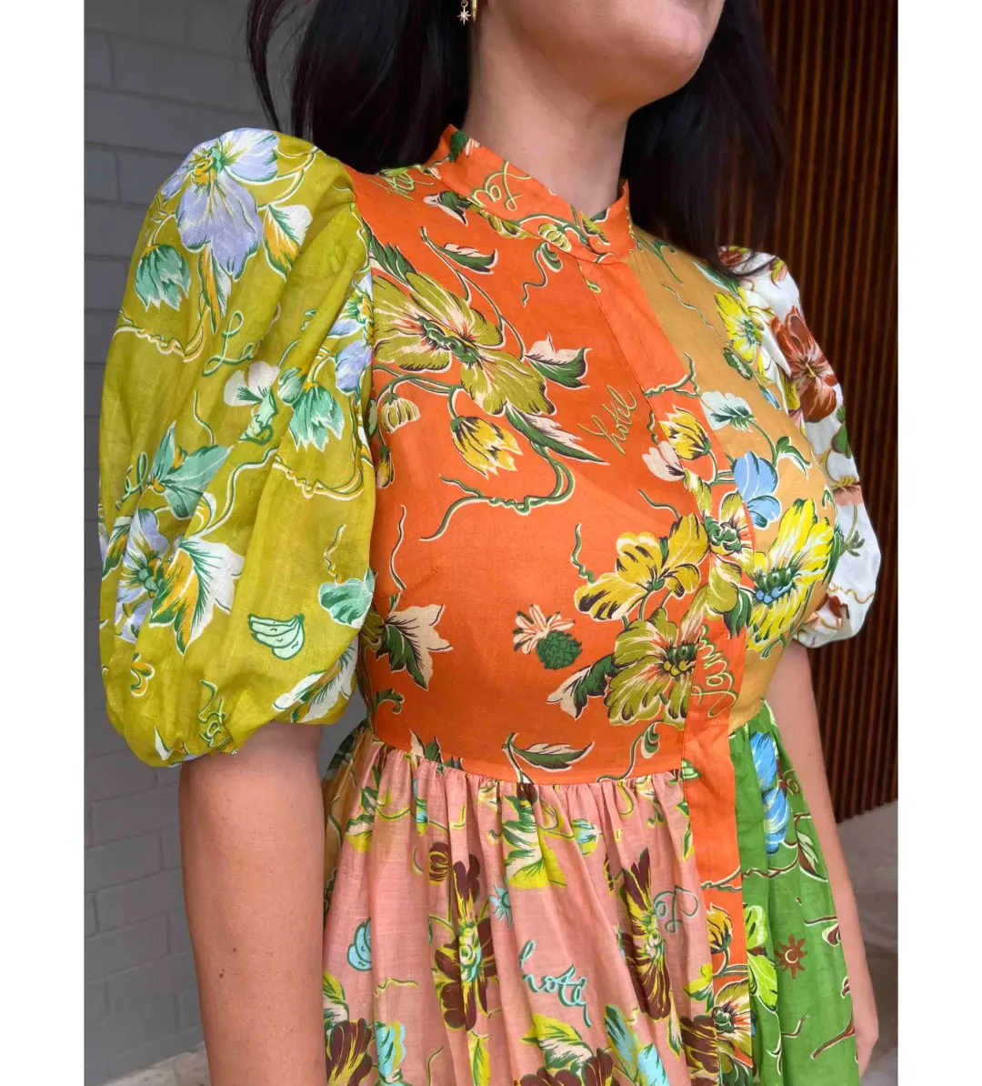 Alemais Hotel Lamu Spliced Shirtdress Multi Size 16  for rent on The Volte - main image