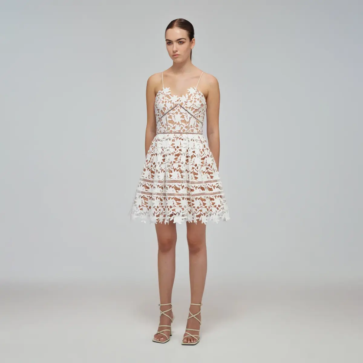 Self Portrait Mini Azalea Dress White Size 14 - Image 1