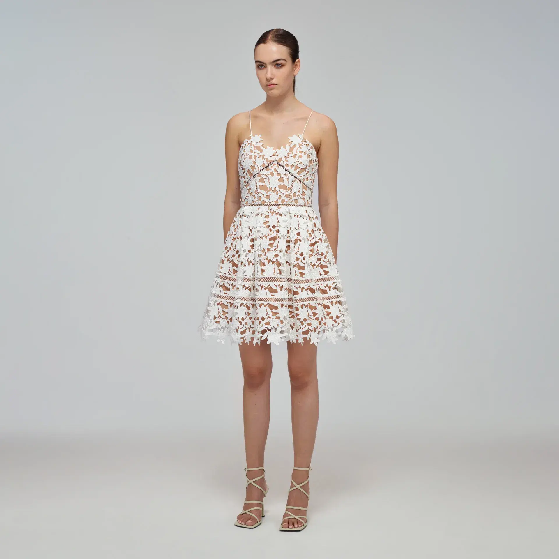 Self Portrait Mini Azalea Dress White Size 14 - Image 1