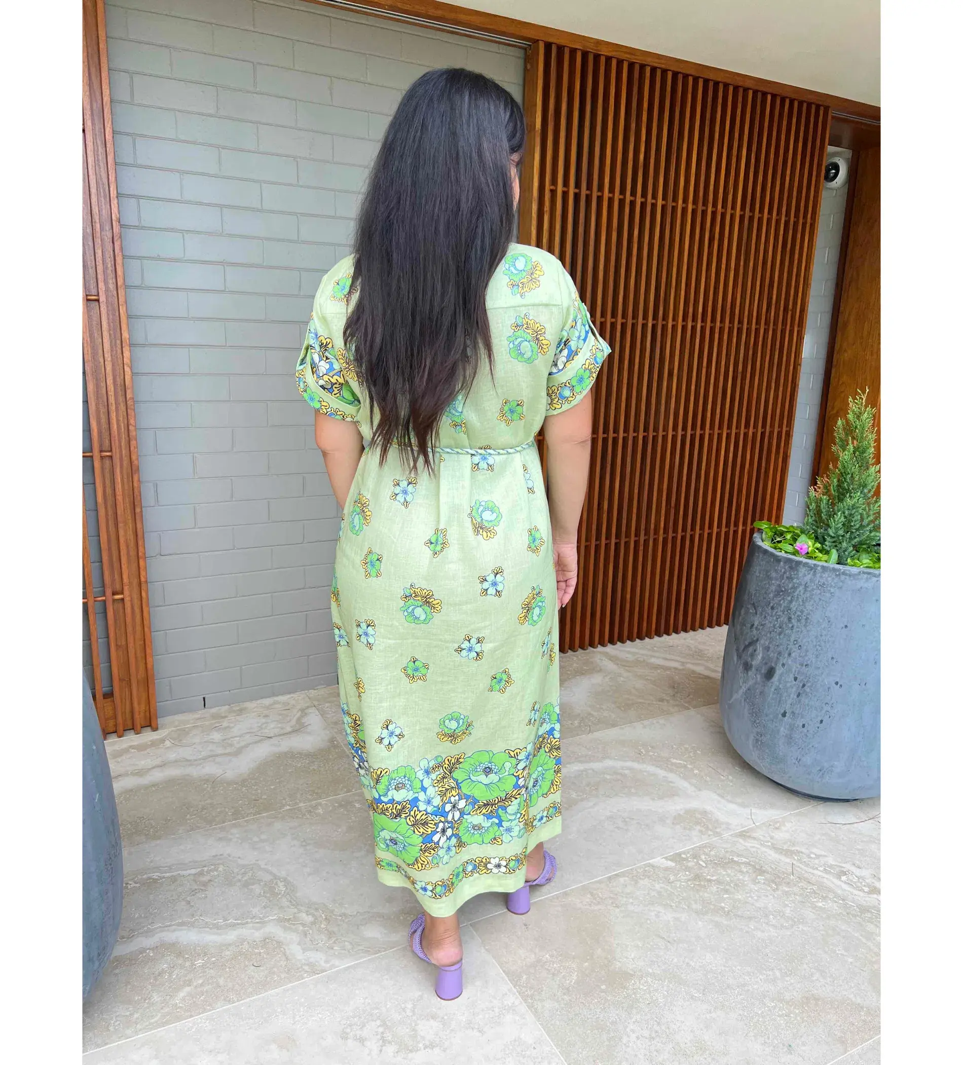 Alemais Velma Shirt Dress Green Size 14  - Image 2