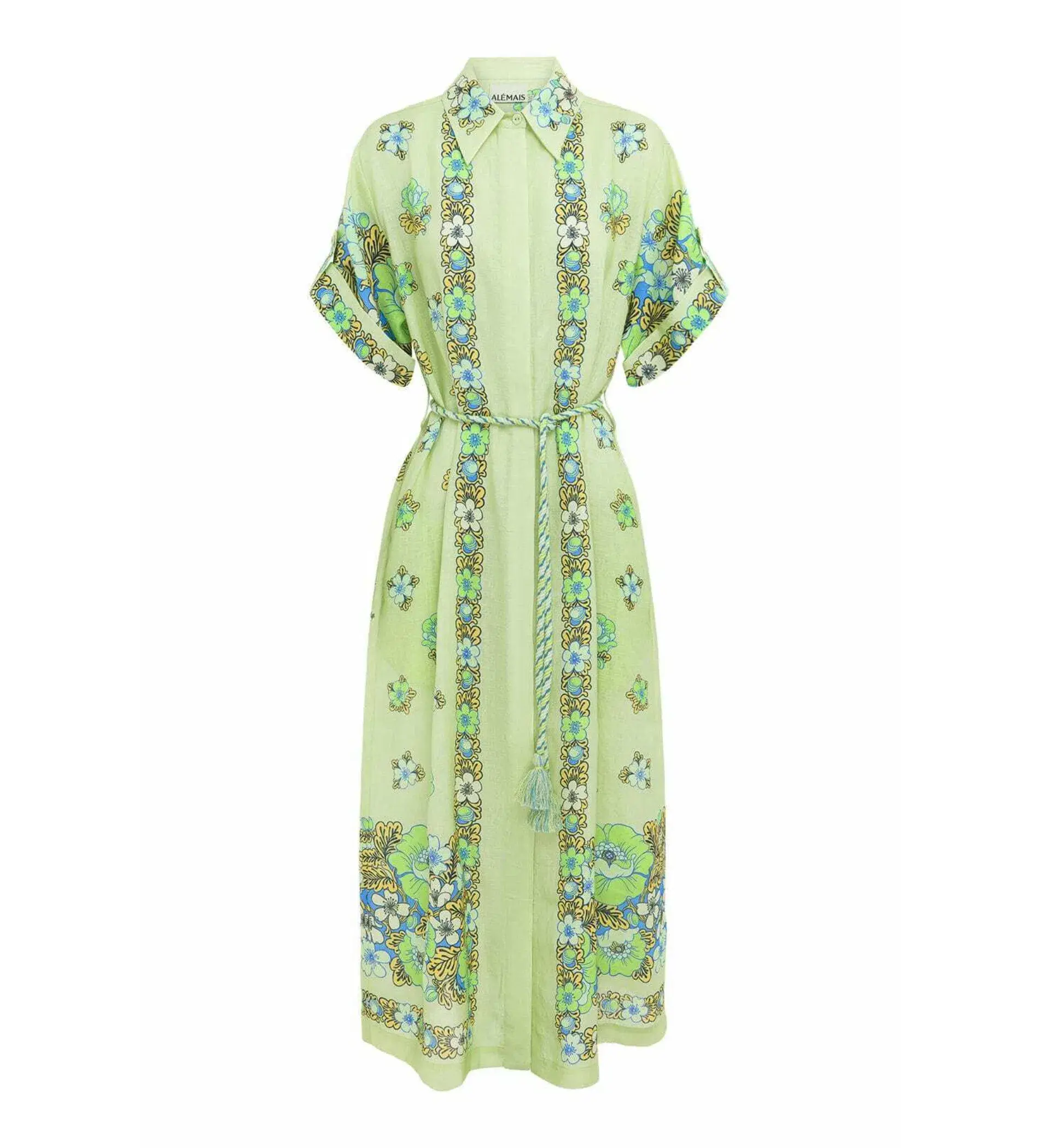 Alemais Velma Shirt Dress Green Size 14  - Image 4