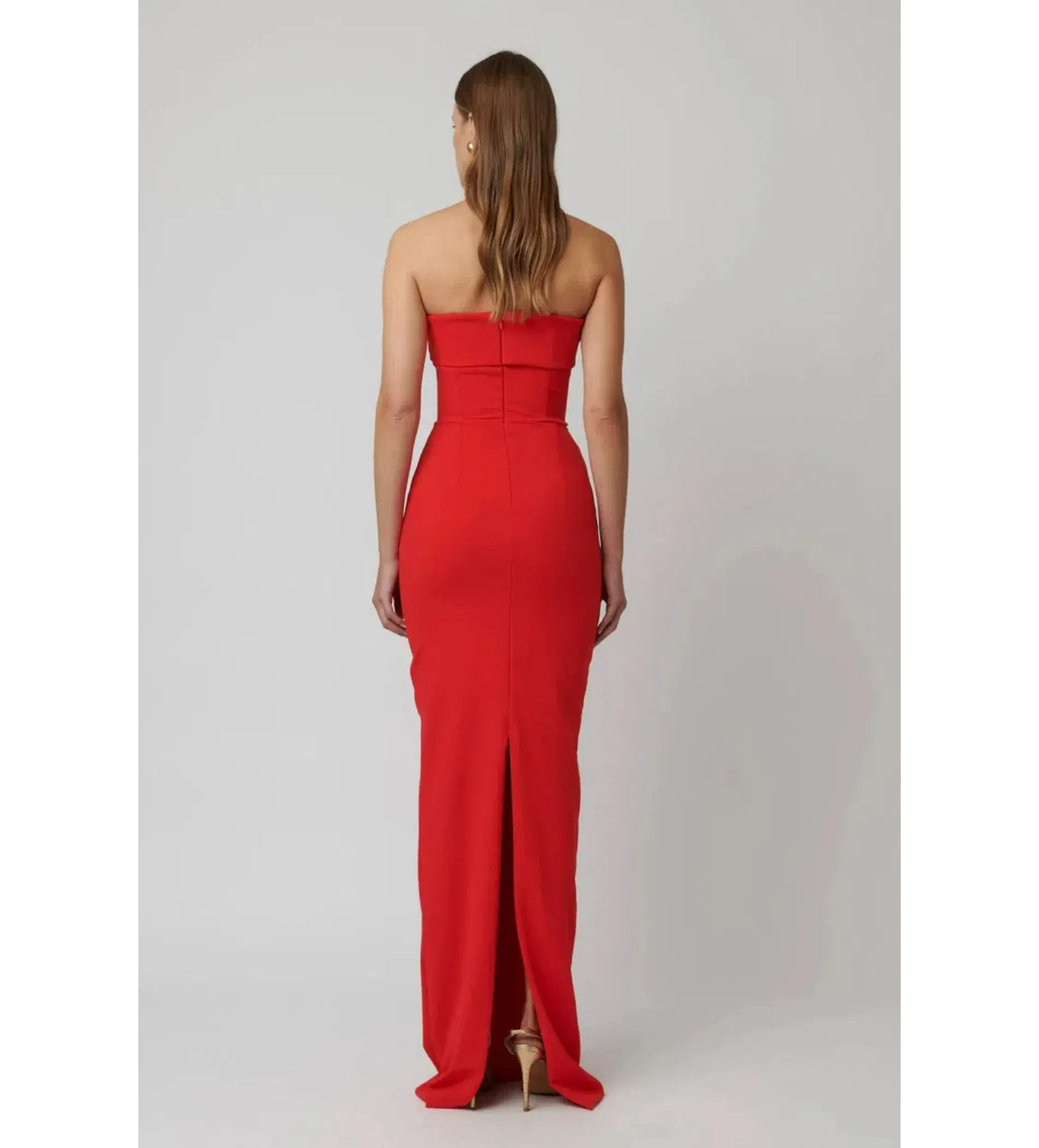 Effie Kats Monroe Gown Cherry Red 12 - Image 3