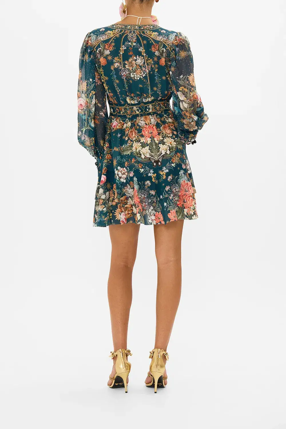 Camilla Button Frill Dress Print Size M / Au 12 - Image 2