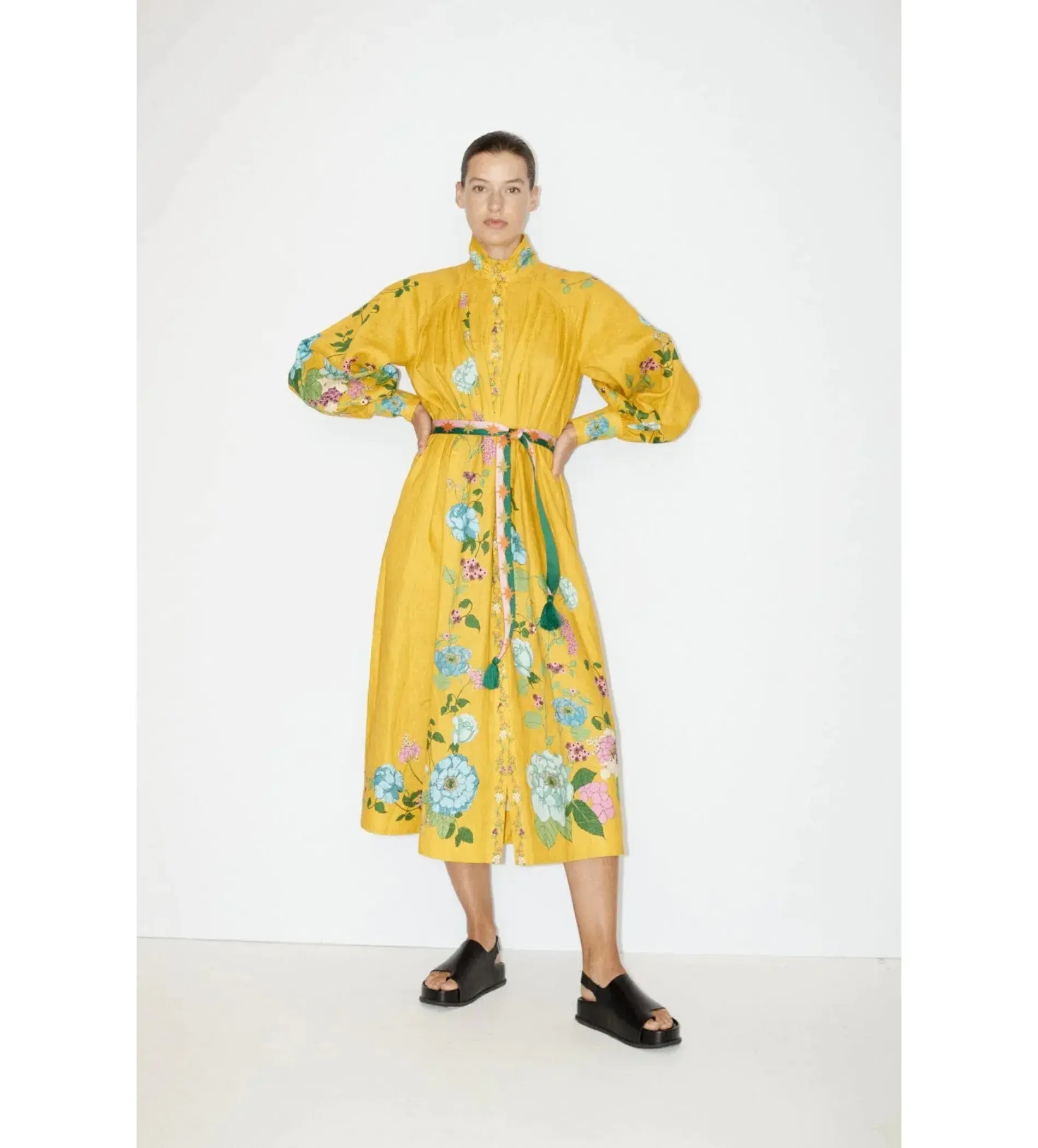 Alemais Dana Shirtdress Floral Size 16 - Image 1