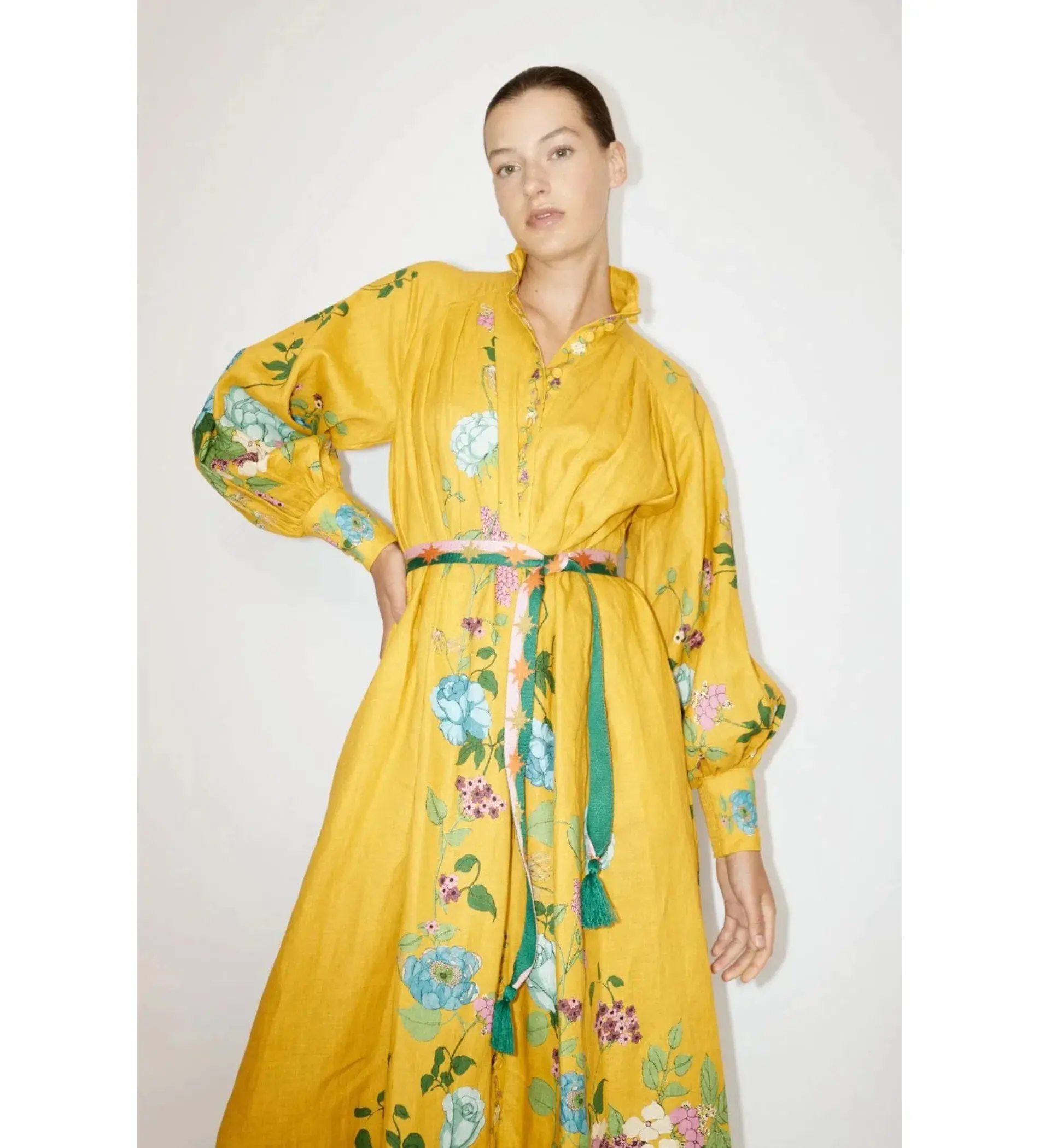 Alemais Dana Shirtdress Floral Size 16 - Image 2