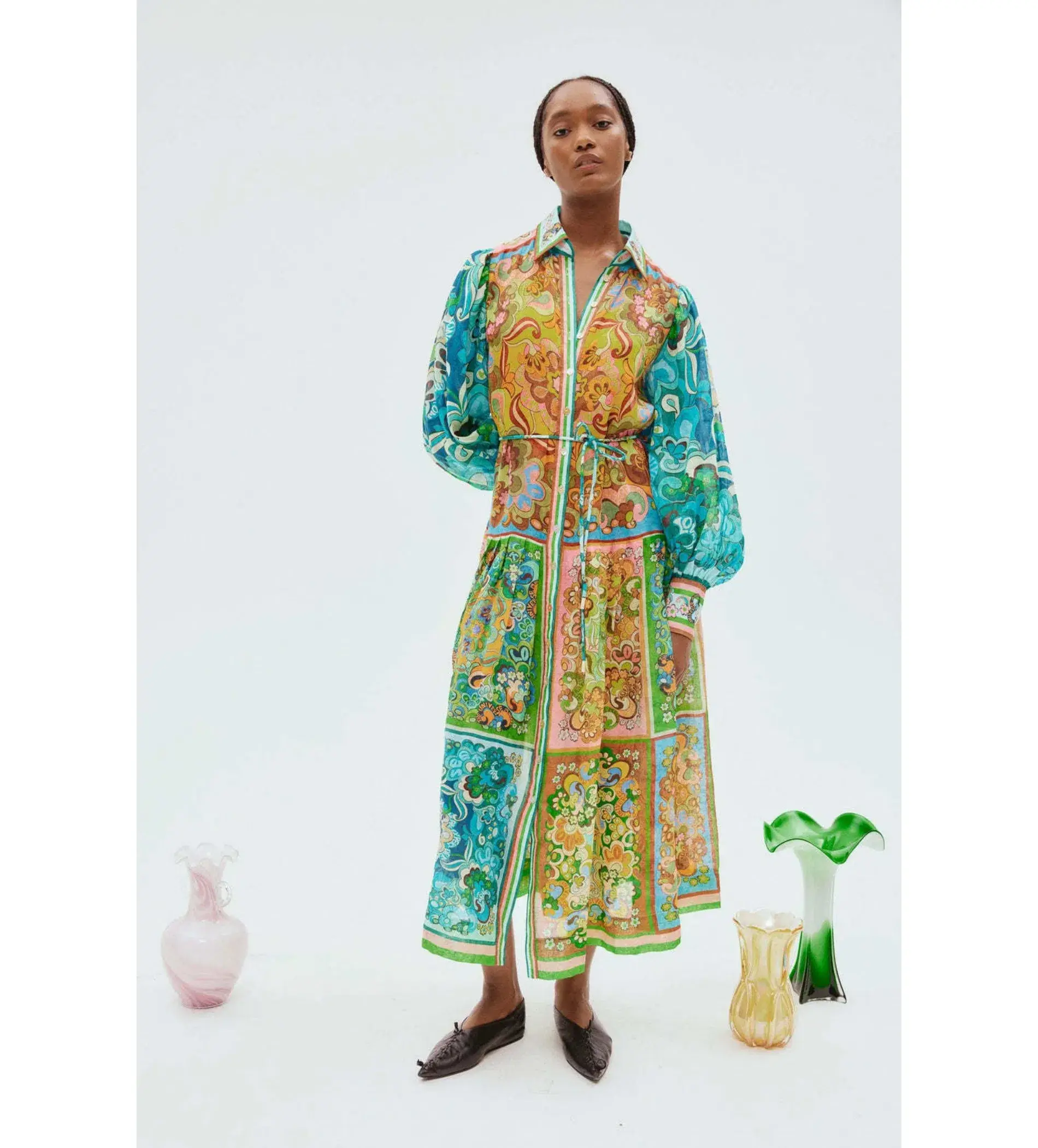 Alemais Dreamer Shirtdress Multi Size 16 - Image 1