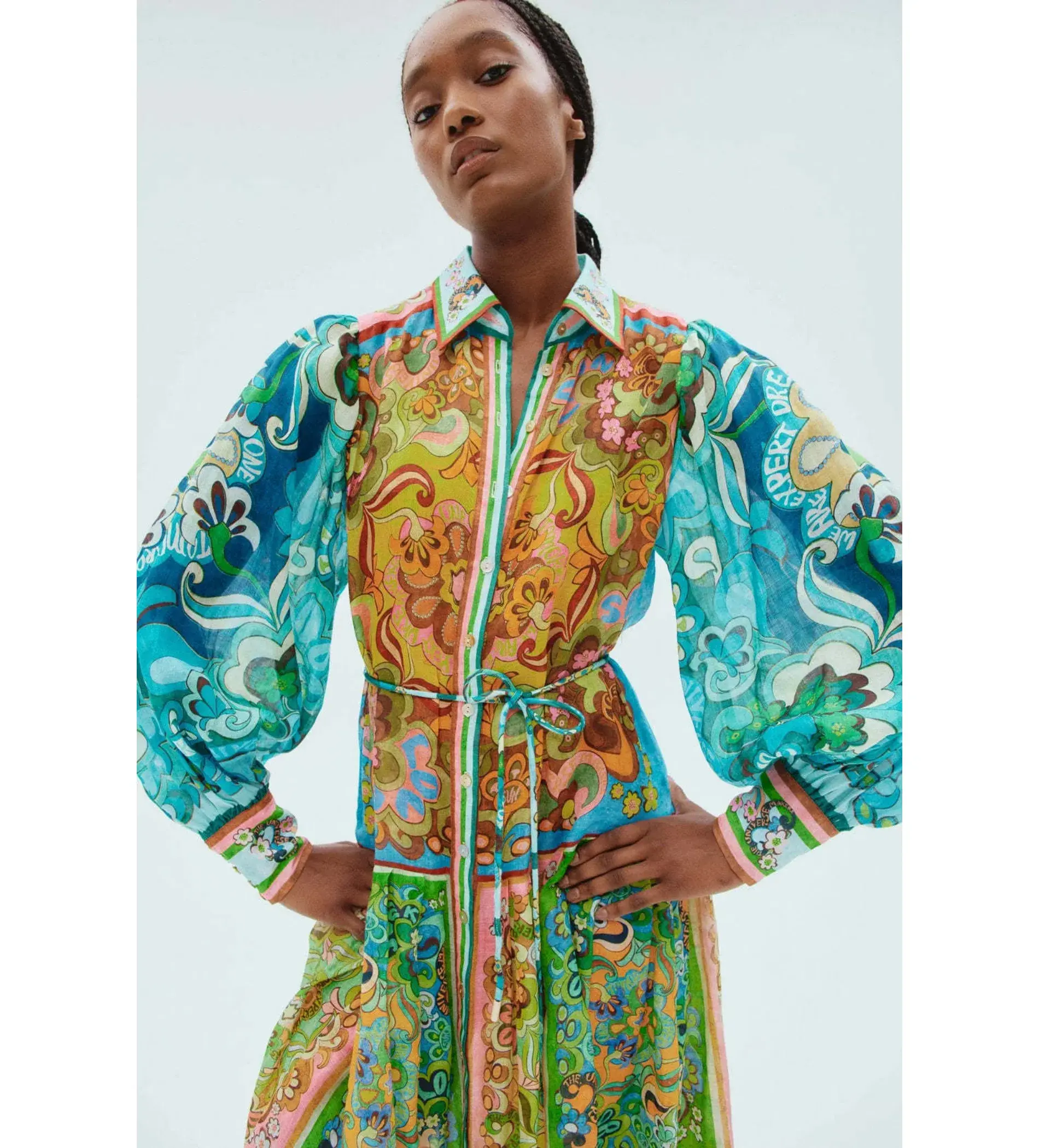 Alemais Dreamer Shirtdress Multi Size 16 - Image 2