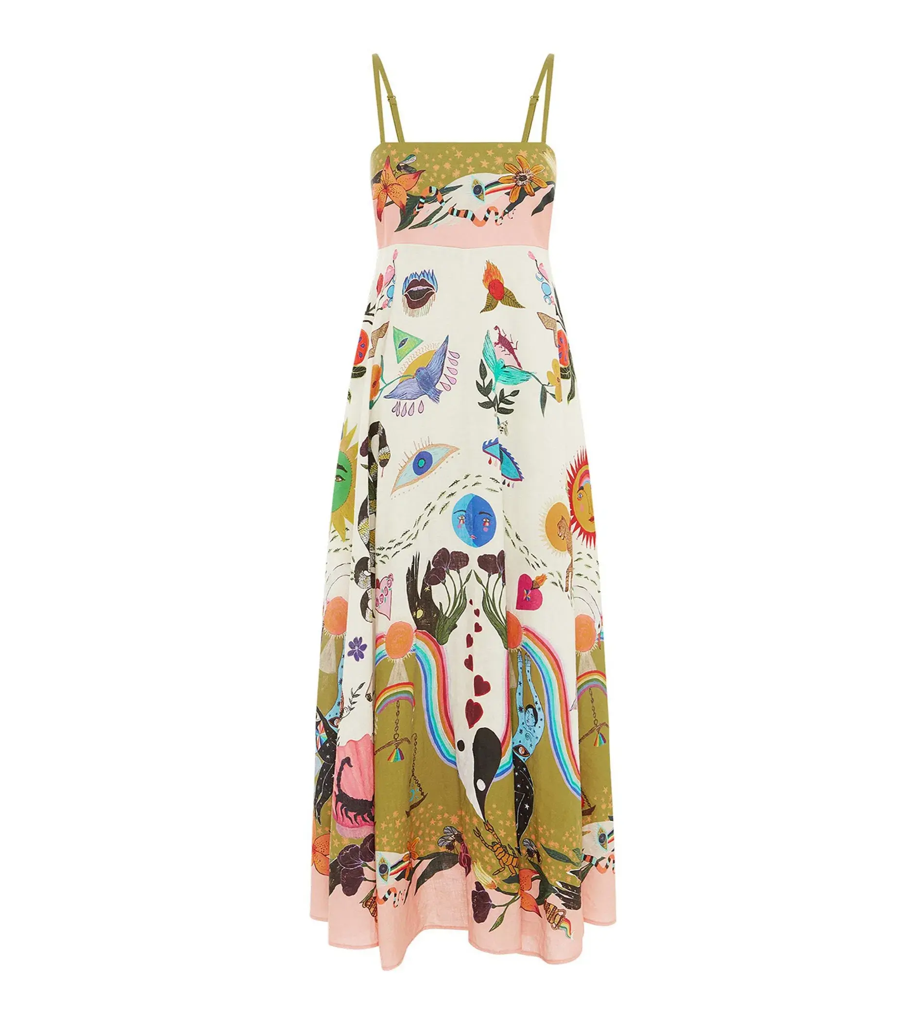 Alemais Evergreen Sundress Print Size 16  - Image 5