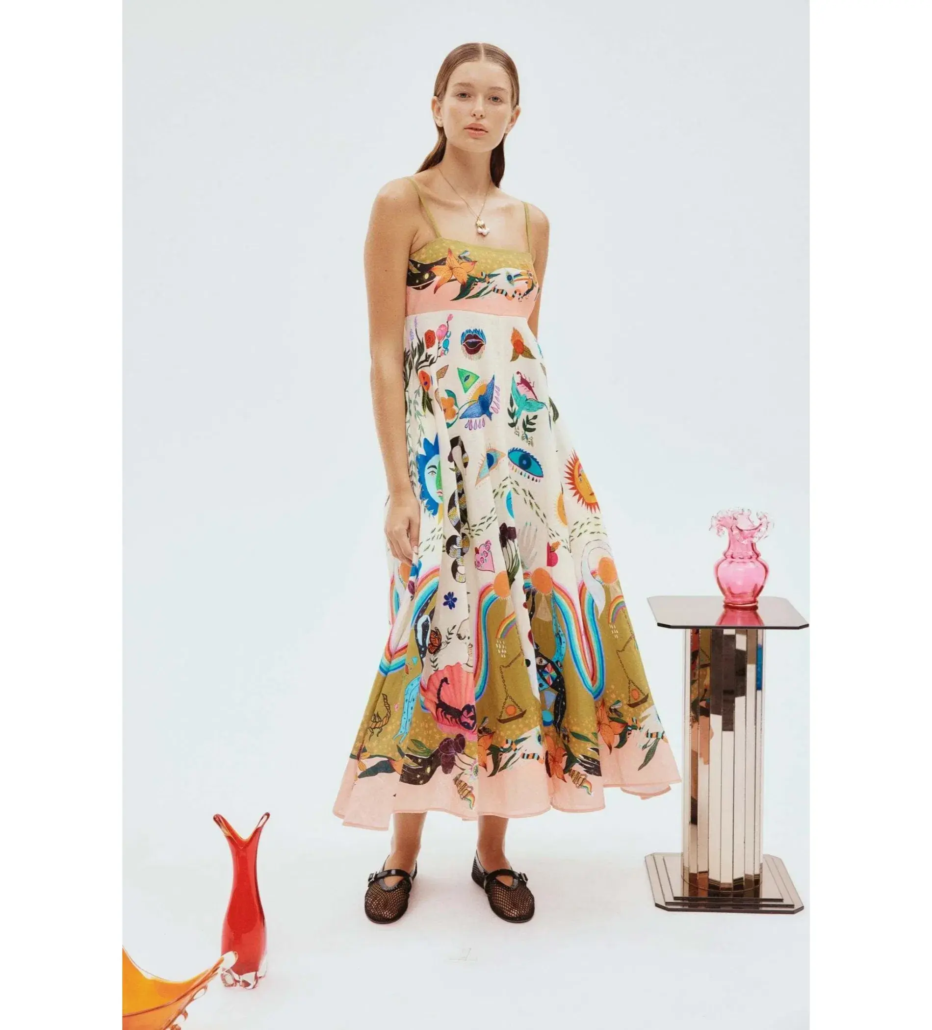 Alemais Evergreen Sundress Print Size 16  - Image 1