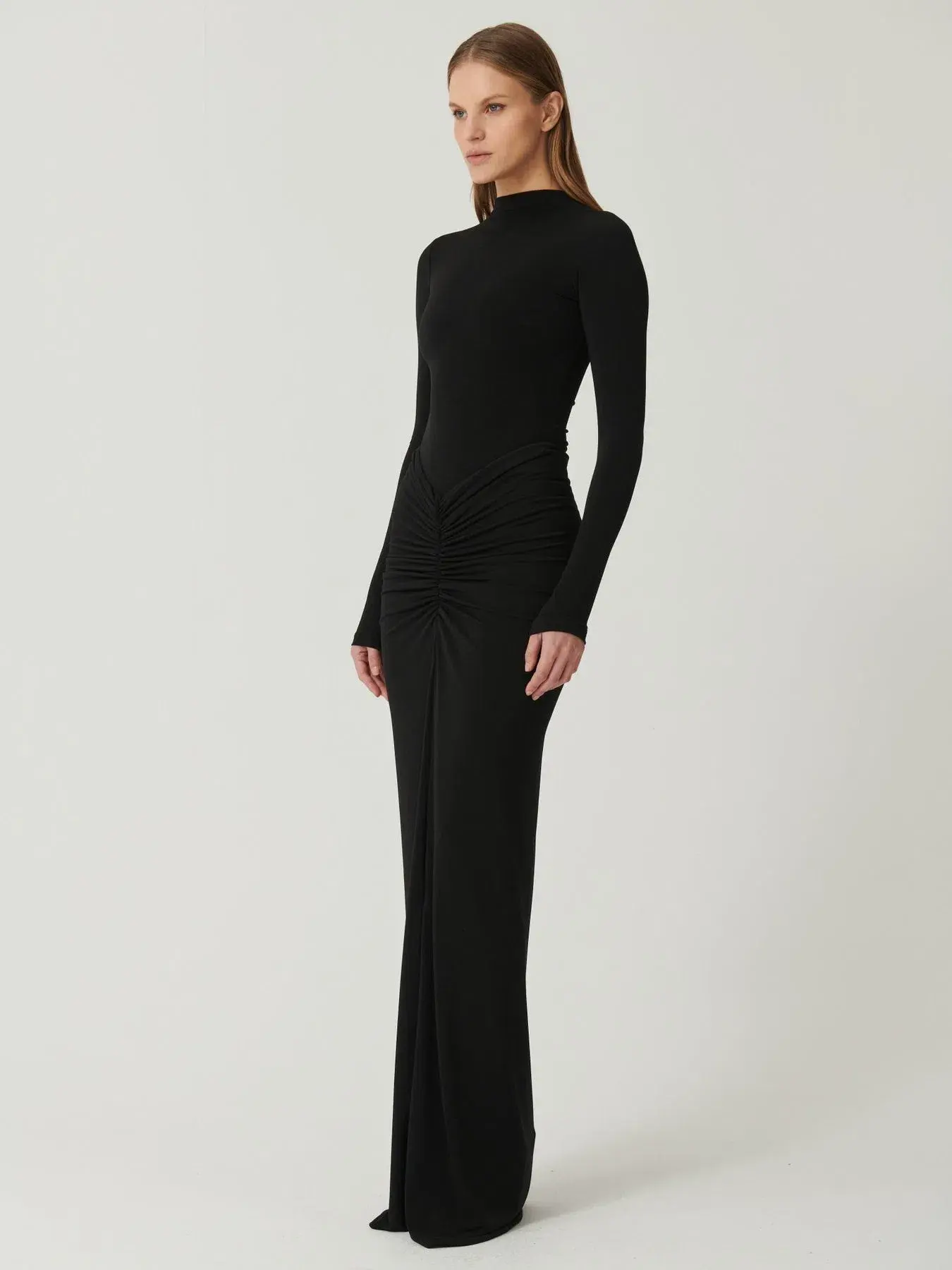 Effie Kats Tia Bodysuit and Kayson Maxi Skirt Set Black Size 6 - Image 2
