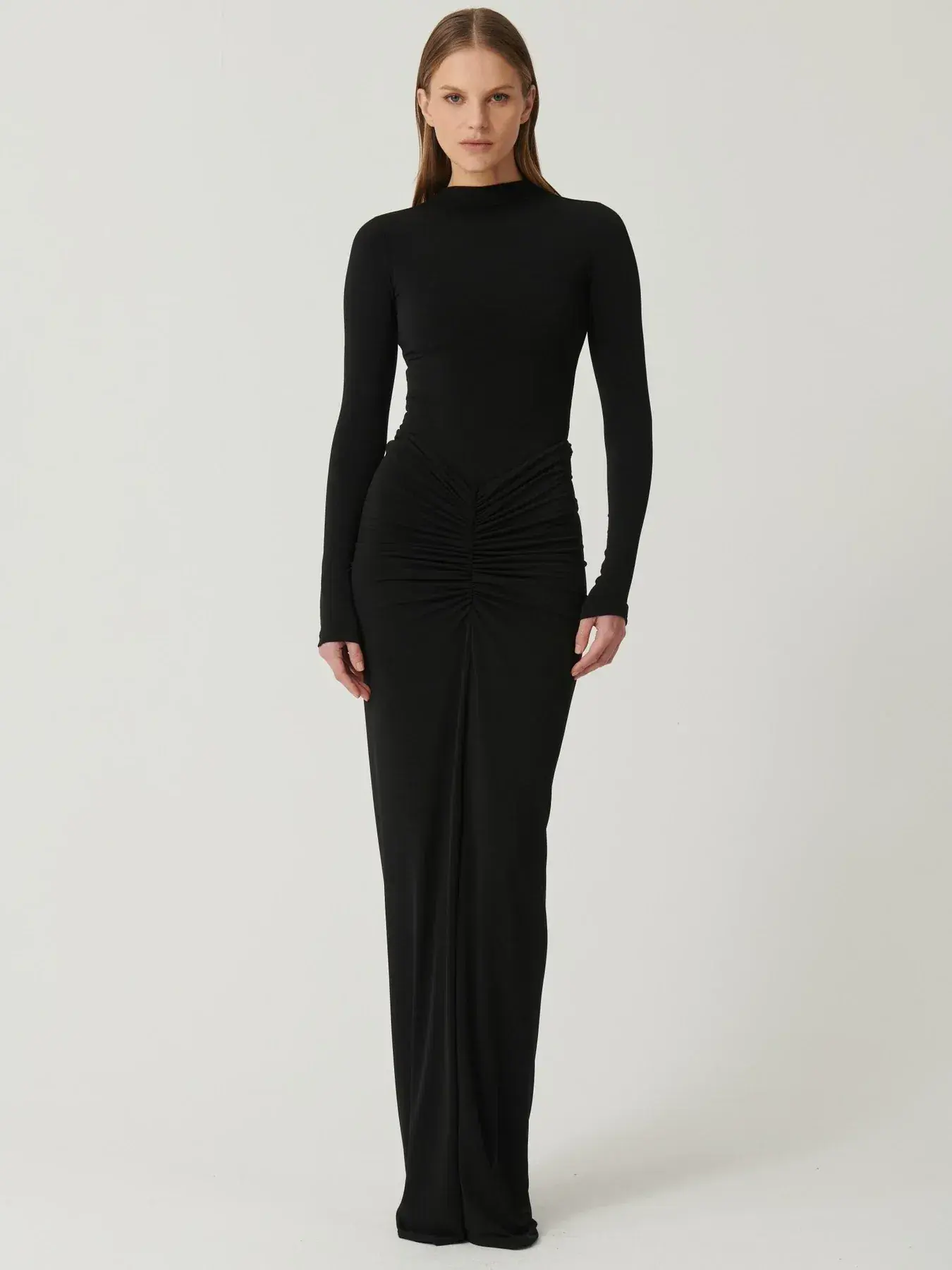 Effie Kats Tia Bodysuit and Kayson Maxi Skirt Set Black Size 6 - Image 1