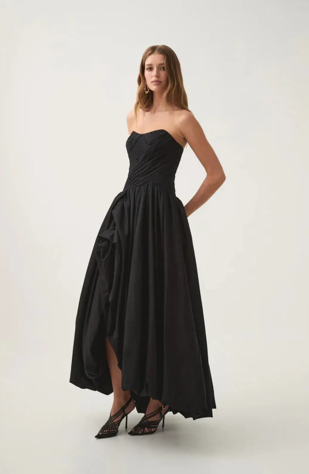 AJE   Spatial Maxi Dress   Black   Size 10 - Image 2