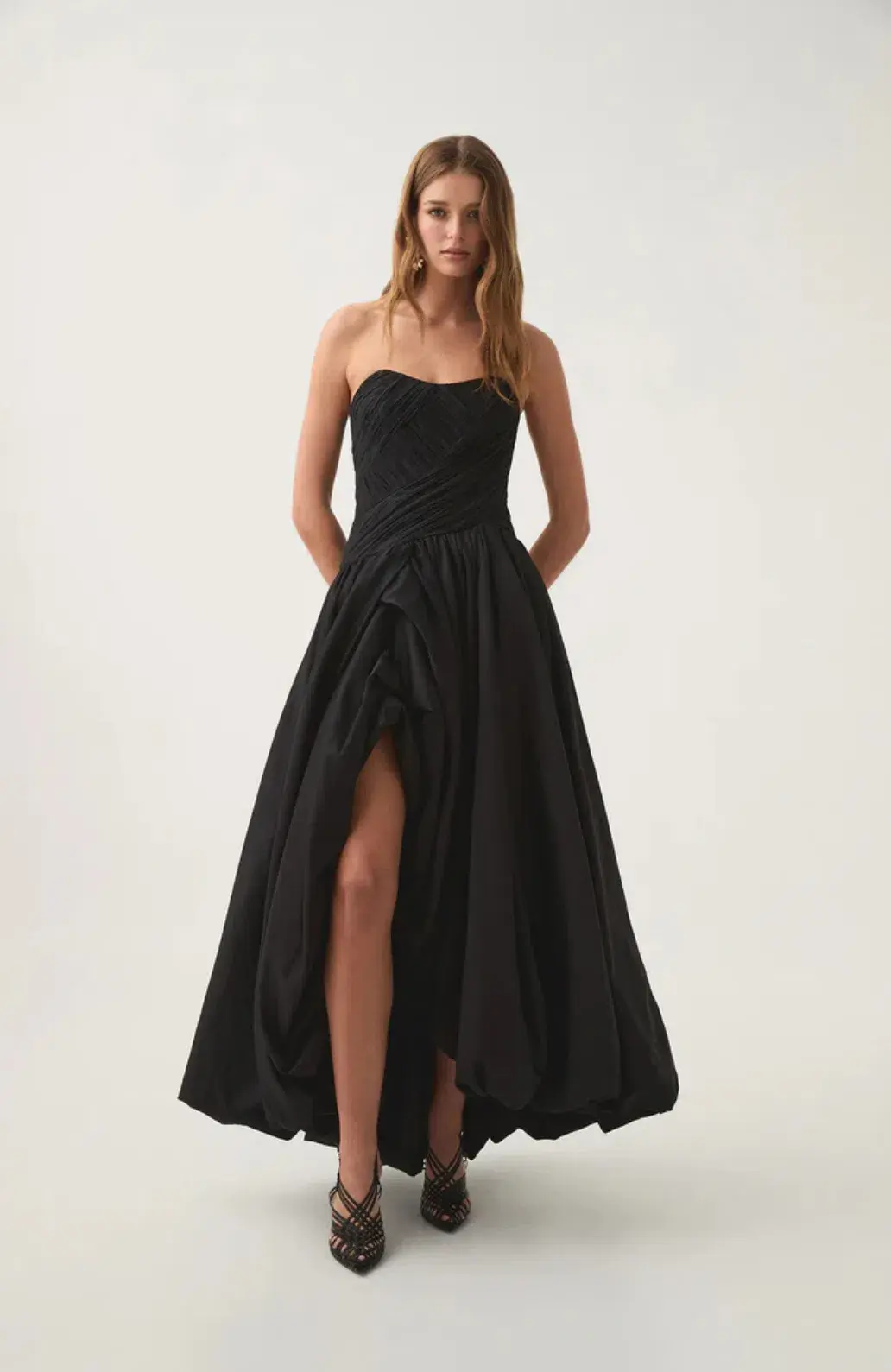 AJE   Spatial Maxi Dress   Black   Size 10 - Image 4
