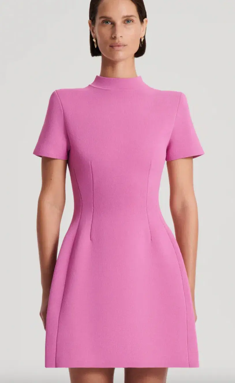 Scanlan Theodore Crepe Knit Peplum Dress AU 8 for rent on The Volte - main image