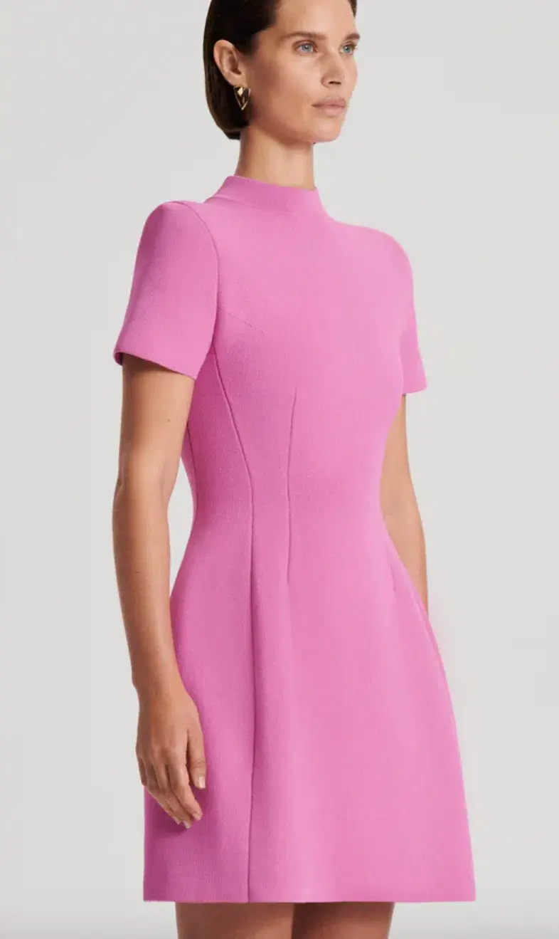 Scanlan Theodore Crepe Knit Peplum Dress AU 8 - Image 3