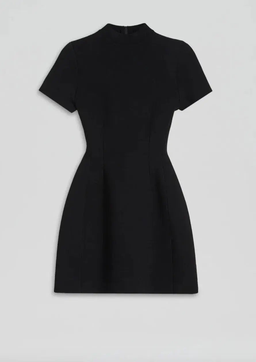 Scanlan Theodore Crepe Knit Peplum Dress AU 8 for rent on The Volte - main image