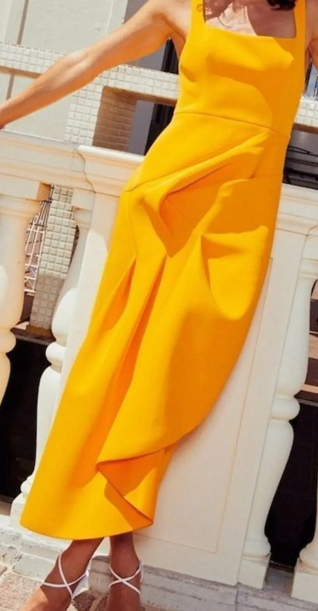 Acler Hewton Dress in Marigold AU 14 - Image 3