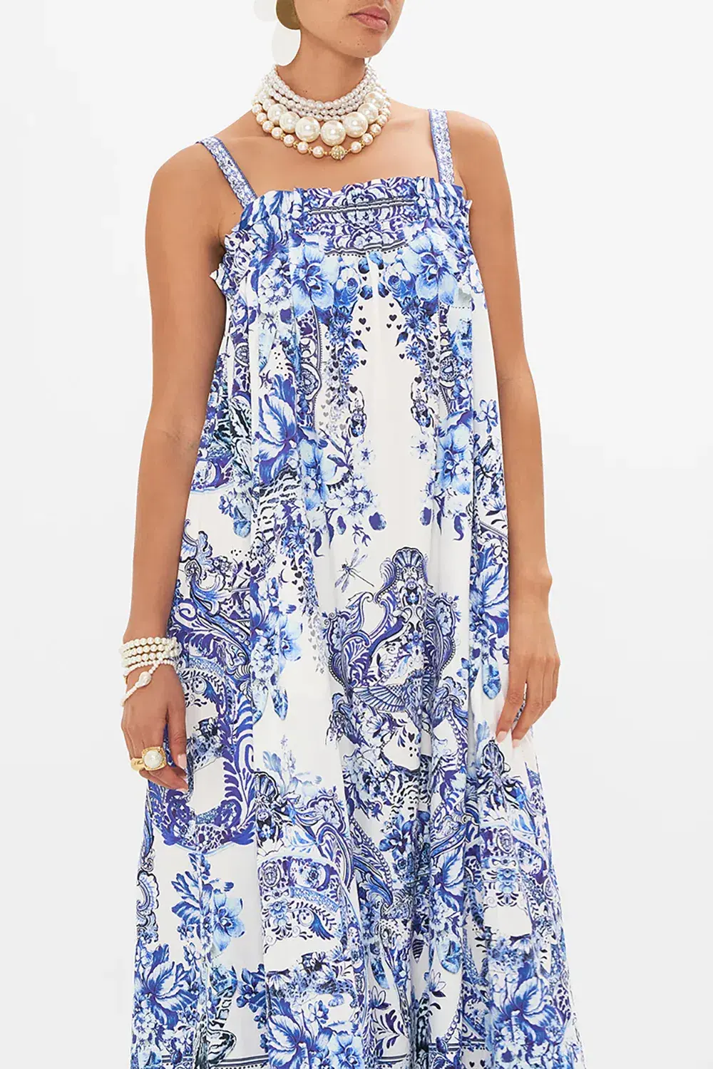 Camilla Wide Strap Sundress Print Size 12 - Image 2