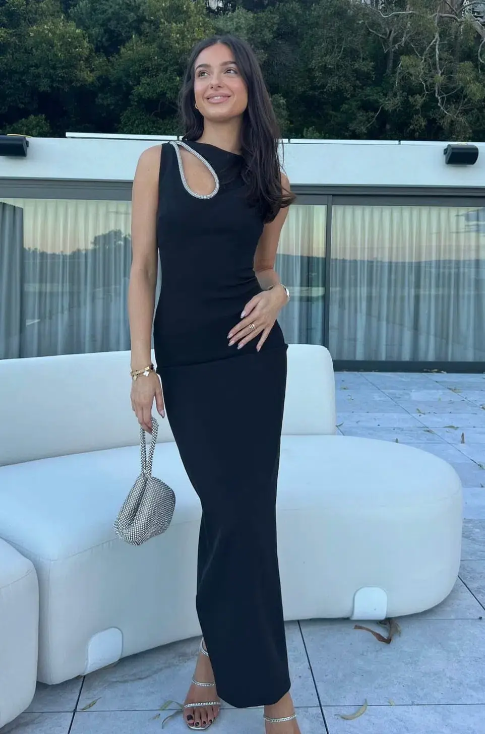 Bianca & Bridgett Valencia Dress Black Size 8 for rent on The Volte - main image