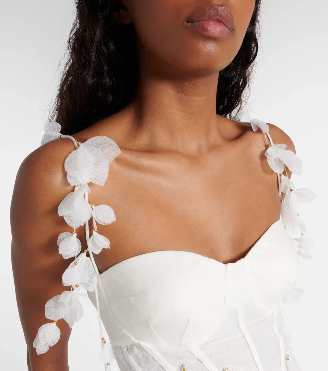 Zimmermann Botanica Petal Gown Dress In White Size 0/AU 6 - Image 5