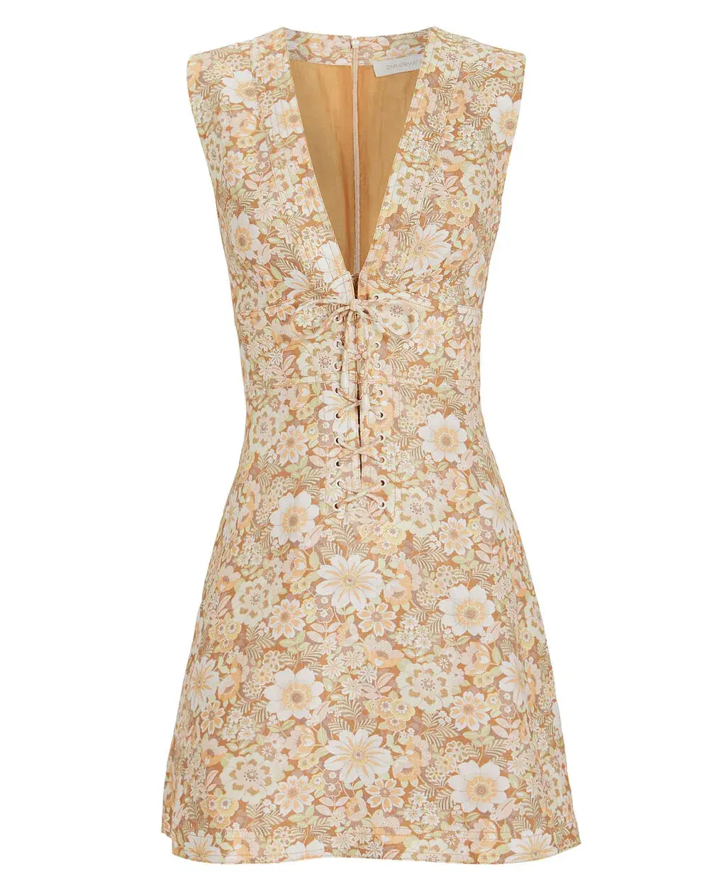 Zimmermann Zippy Lace Mini Dress Floral Size 1/Au 10  - Image 4