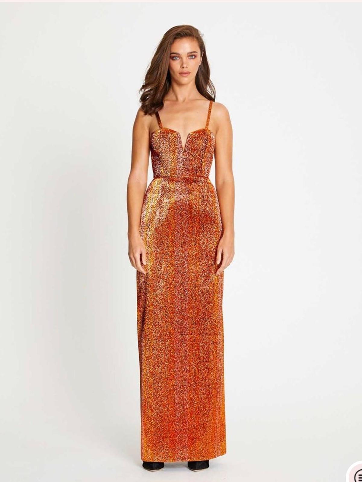 Alice McCall Electric Nights Dress/Gown - Copper size 8 - Image 3