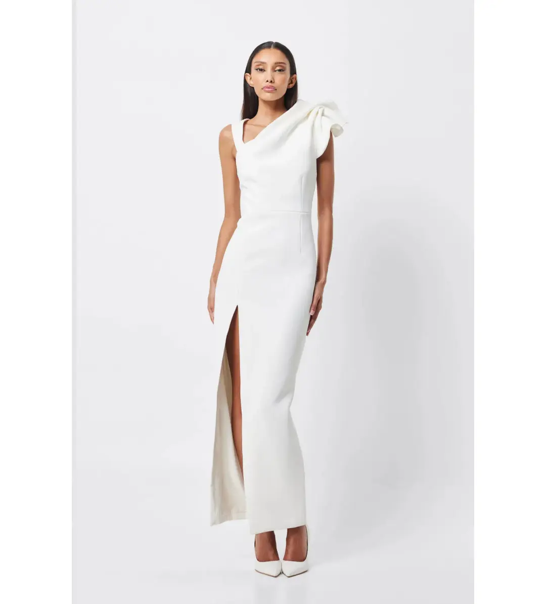  Mossman Infatuation Maxi Dress White Size 12 for rent on The Volte - main image