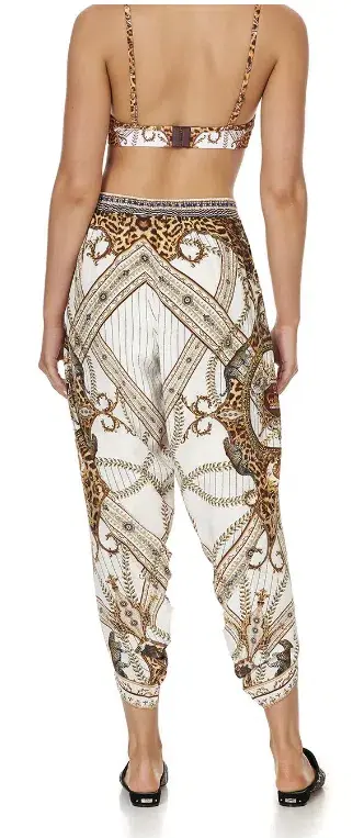 Camilla Pants, Bralette & Scarf - Mind Your Manor Print Size 8/XS - Image 4