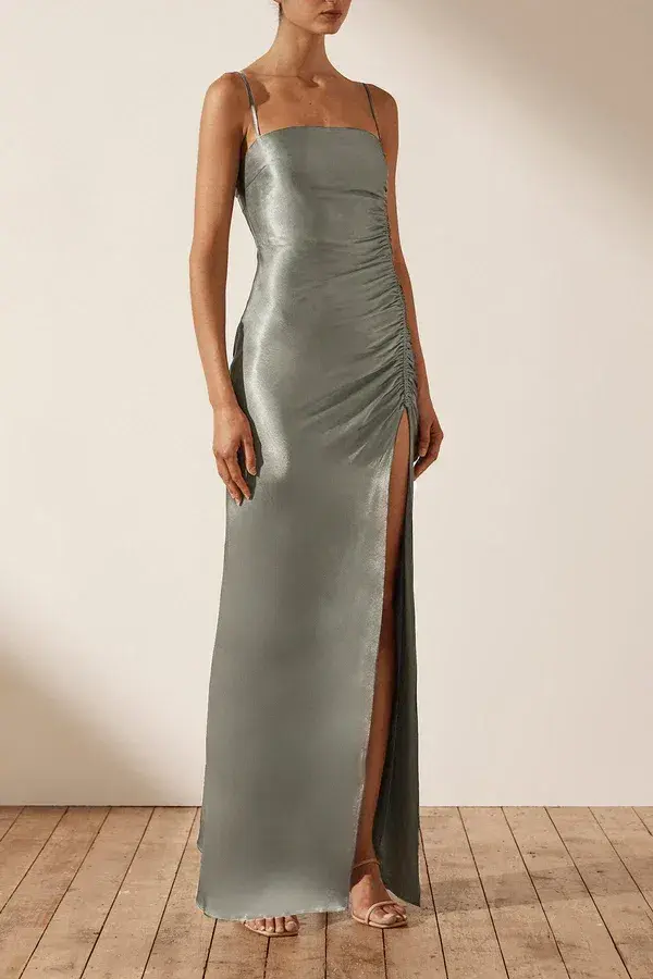 Shona Joy La Lune Ruched Maxi Dress Size 12 - Image 2