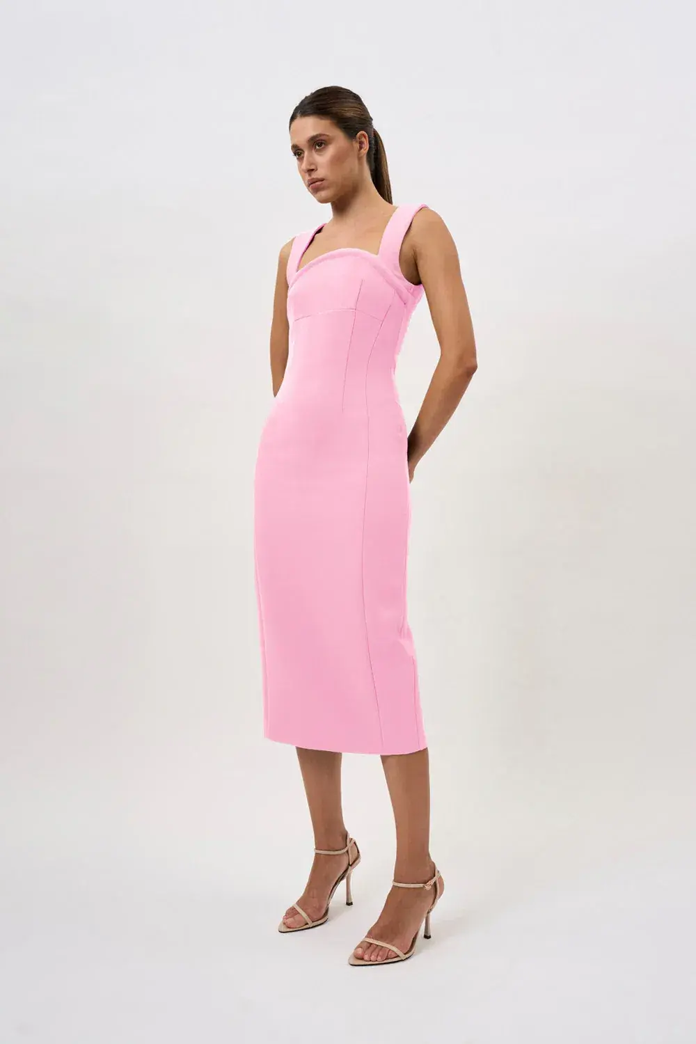 By Johnny Elara Curve Midi Dress Size 12 - Image 1