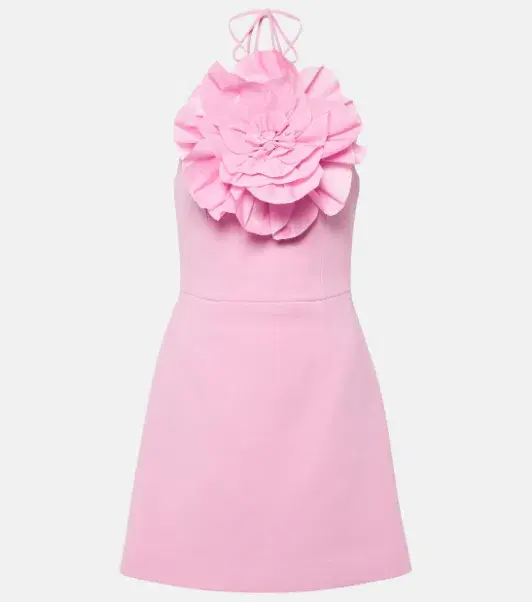 Rebecca Vallance Odetta Halter Mini Dress Pink Size 12 - Image 3