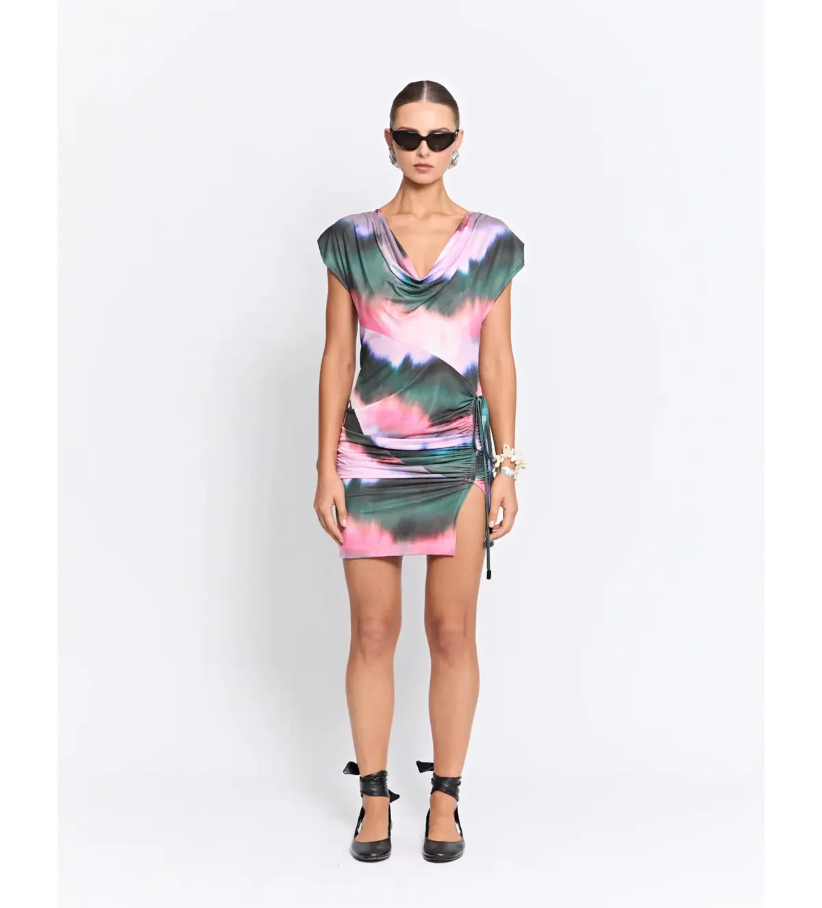 Pfeiffer Calloway Reversible Mini Dress Pink Haze Size 6 - Image 1