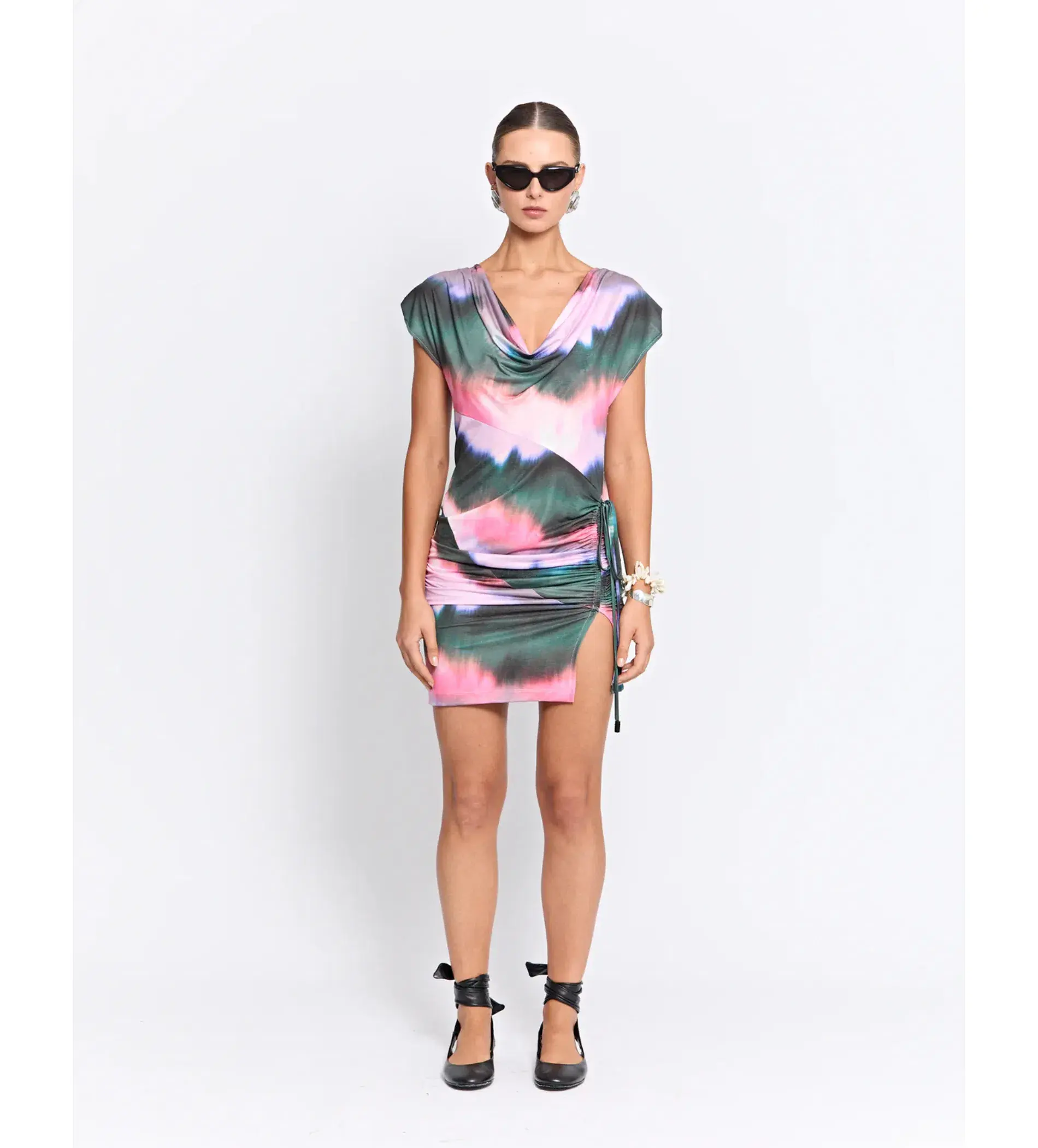 Pfeiffer Calloway Reversible Mini Dress Pink Haze Size 6 - Image 1