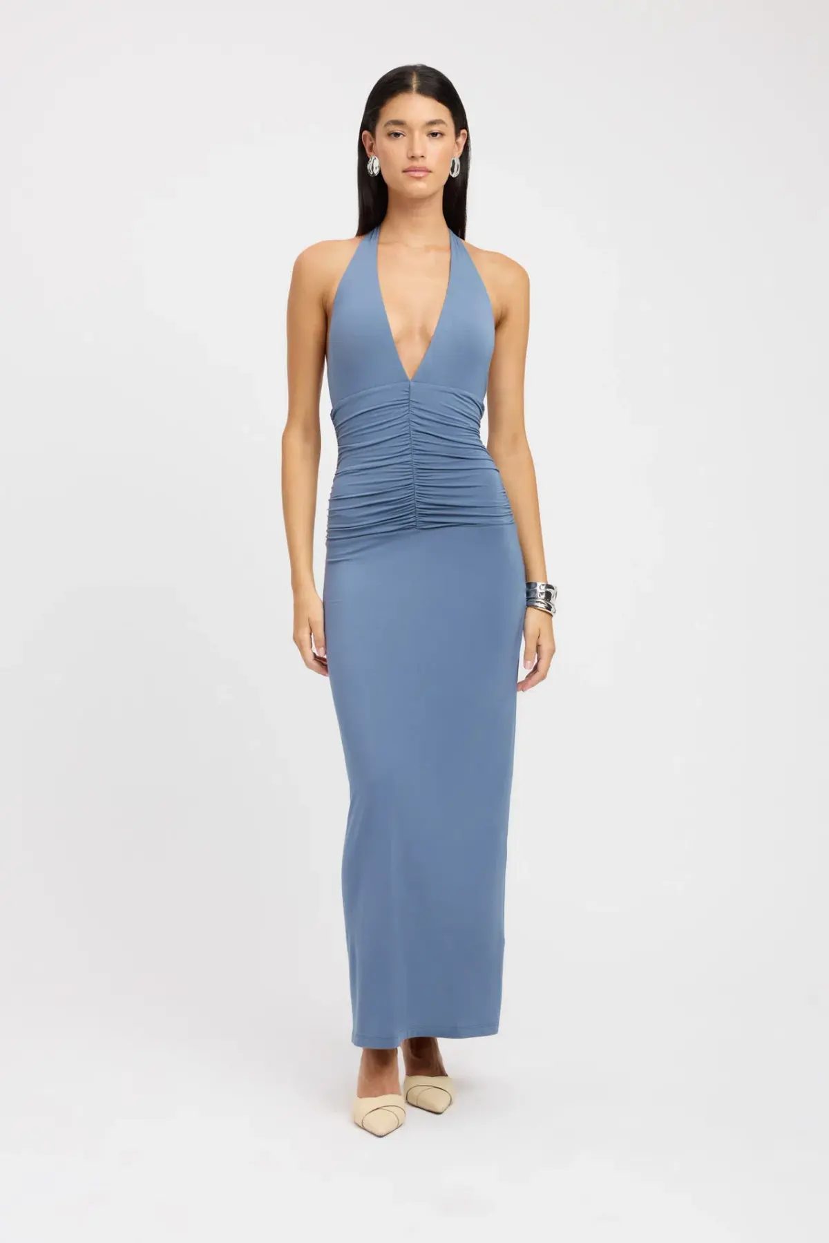 Kookai Brooklyn Maxi Dress in Blue Mist Size 38 / AU 10 - Image 1