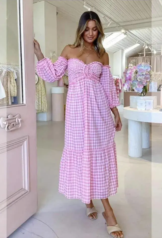 Steele Jacques Dress Pink Size 10 - Image 2