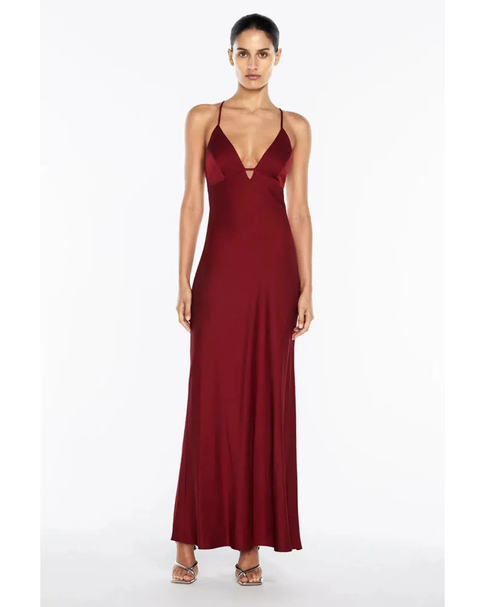 Manning Cartell Time To Shine Slip Dress Cranberry Size AU 6 - Image 1