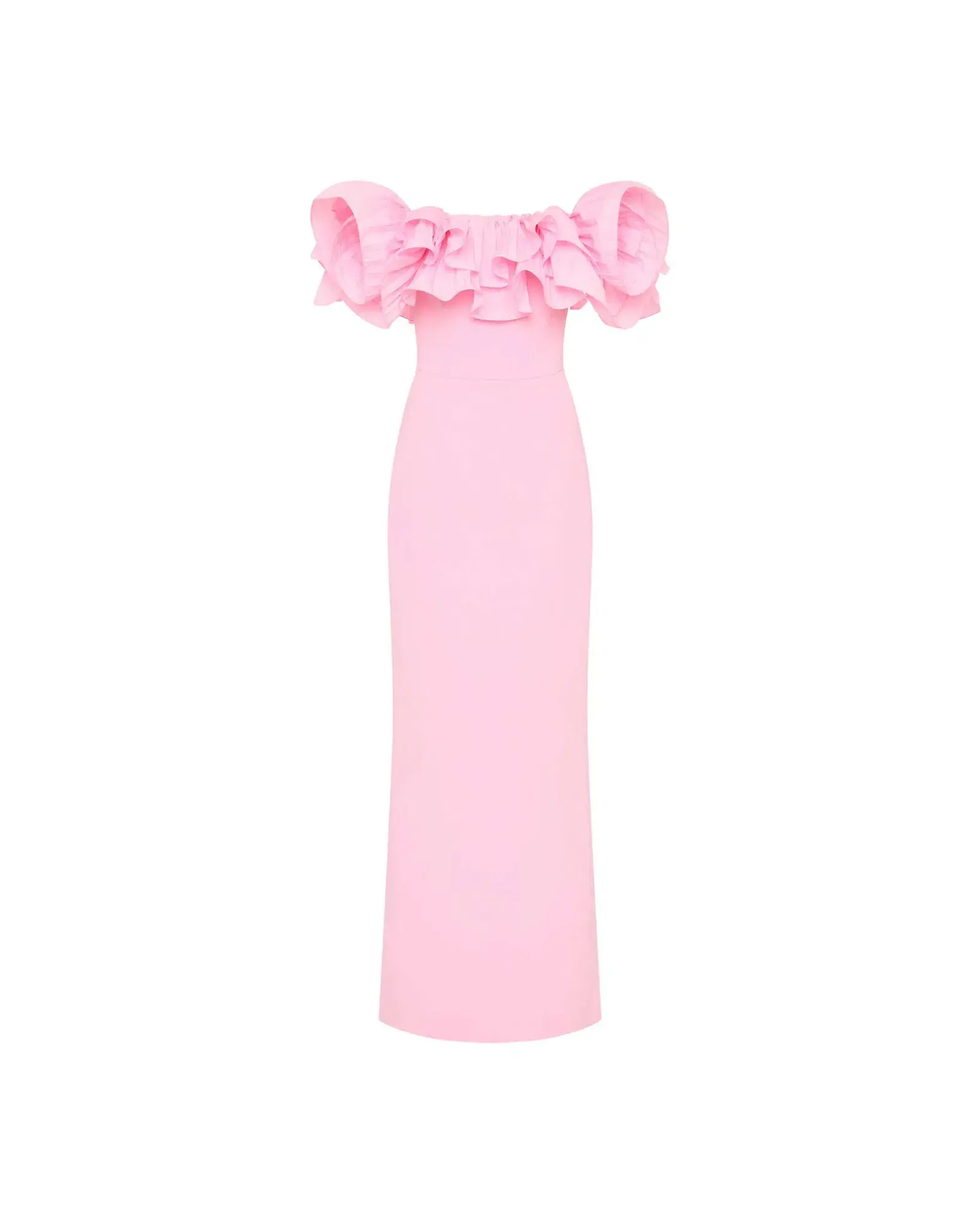 Rebecca Vallance Jenna Off Shoulder Gown Pink Size AU 8 - Image 4