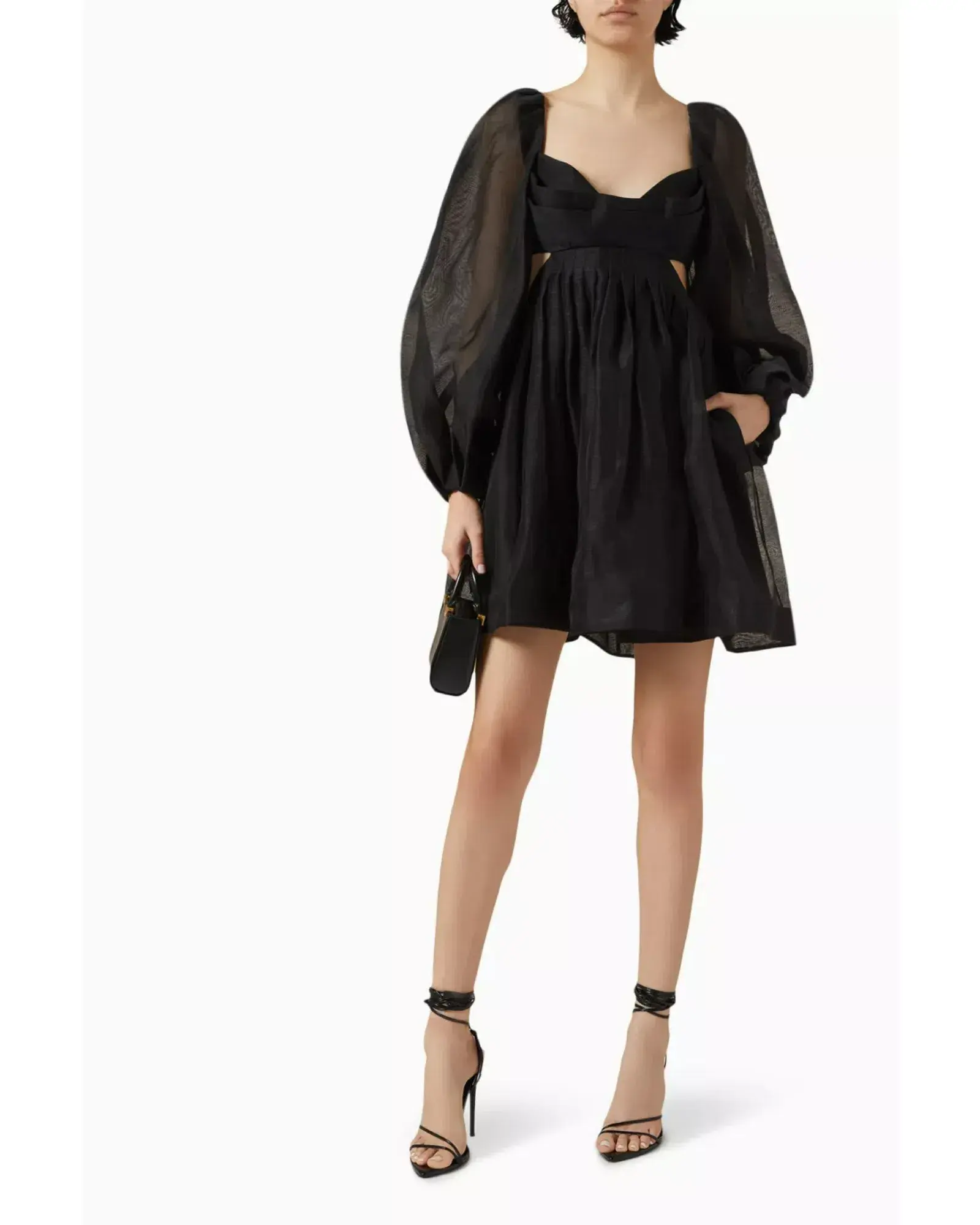 Zimmermann Harmony Bralette Mini Dress Black Size 0P / AU 6  - Image 1