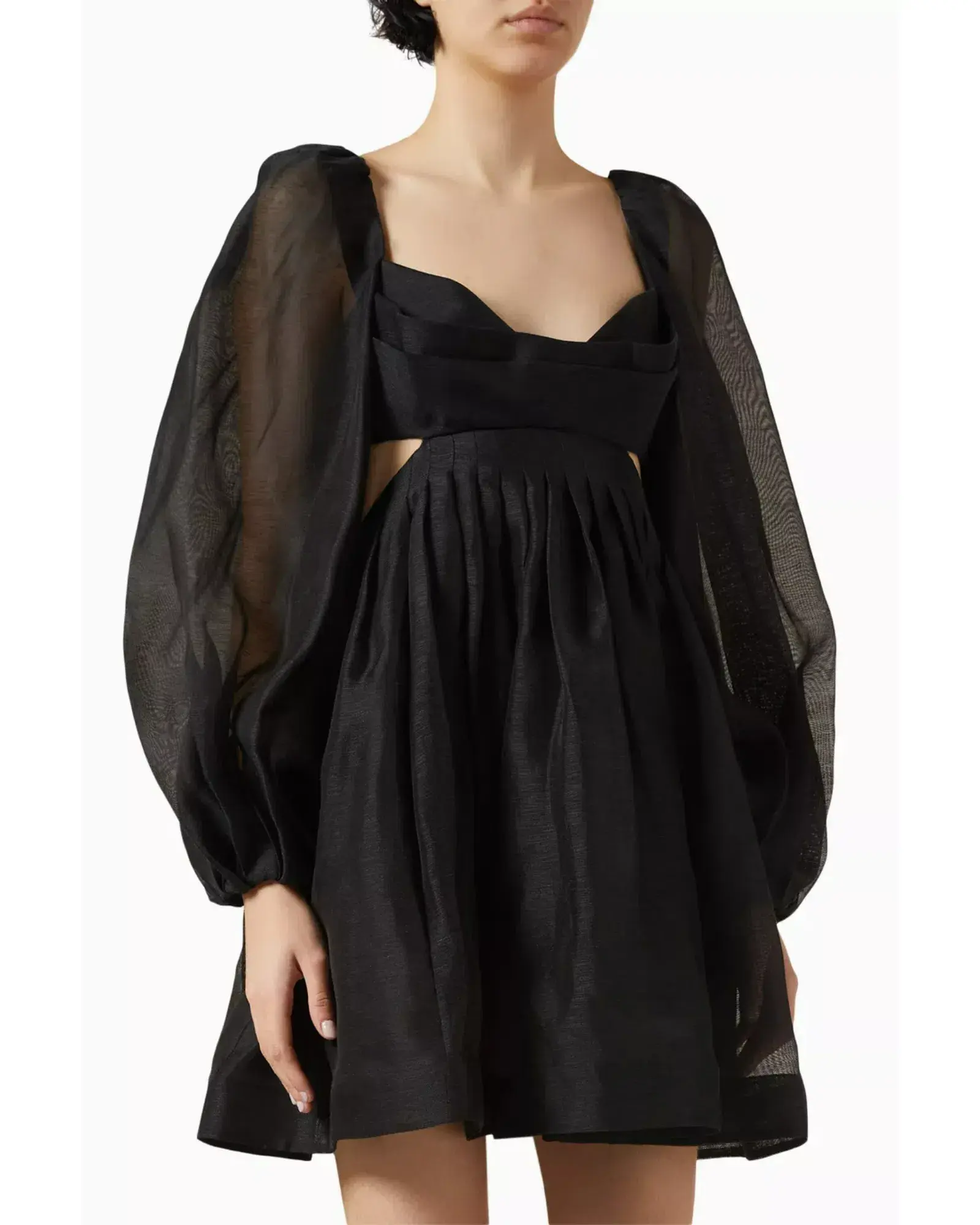 Zimmermann Harmony Bralette Mini Dress Black Size 0P / AU 6  - Image 2