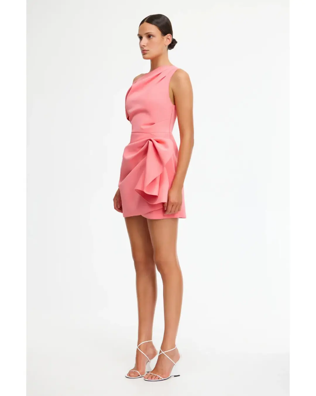 Acler Eddington Mini Dress Pink Rose Size AU 10  for rent on The Volte - main image