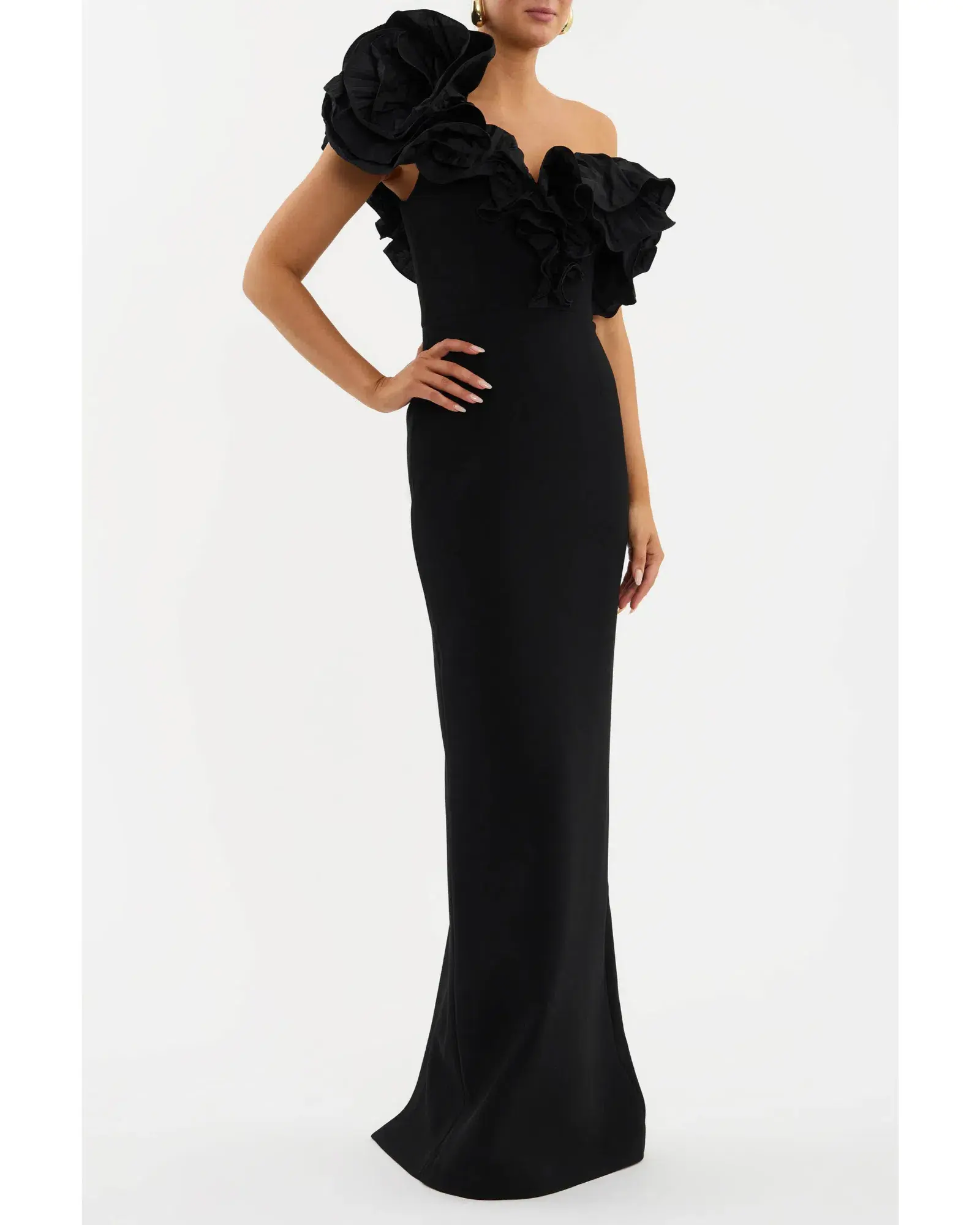 Rebecca Vallance Ella Gown in Black Size AU 12 - Image 2