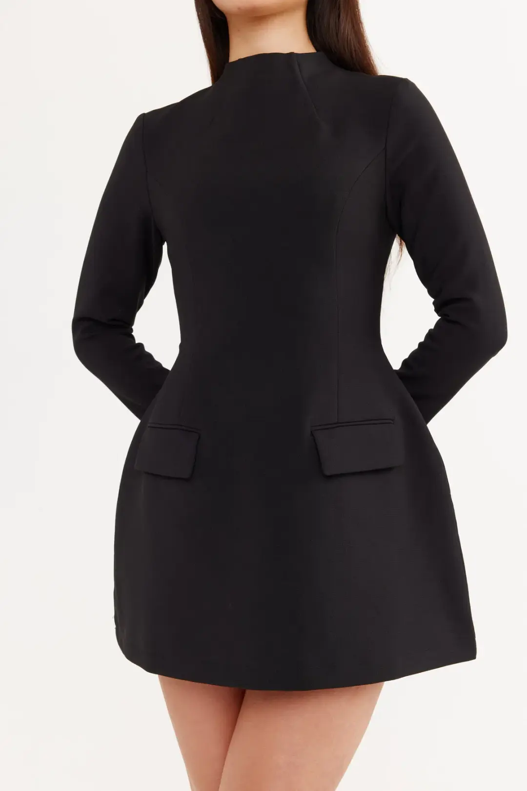Odd Muse The Ultimate Muse Split Sleeve Mini Dress Black S/Au 8 for rent on The Volte - main image
