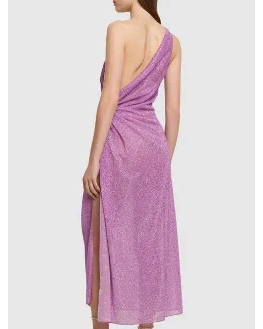 Oséree Lumiere Knot Dress Purple Size 10  - Image 3