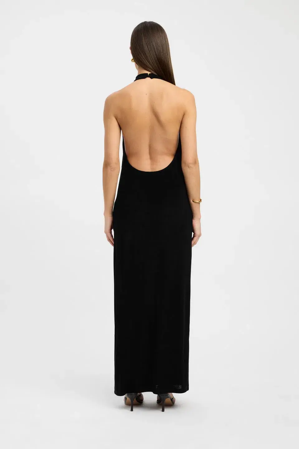 Kookai Erika Halter Dress Black Size 6 for rent on The Volte - main image